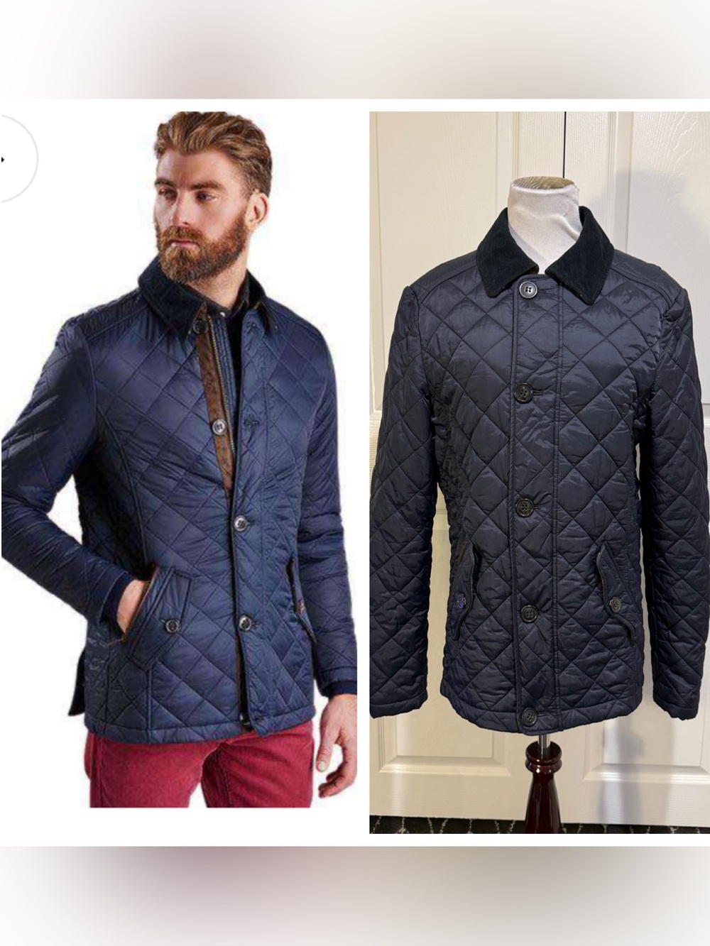 Barbour Fortnum Quilted Jacket in Navy MQU0692NY91
